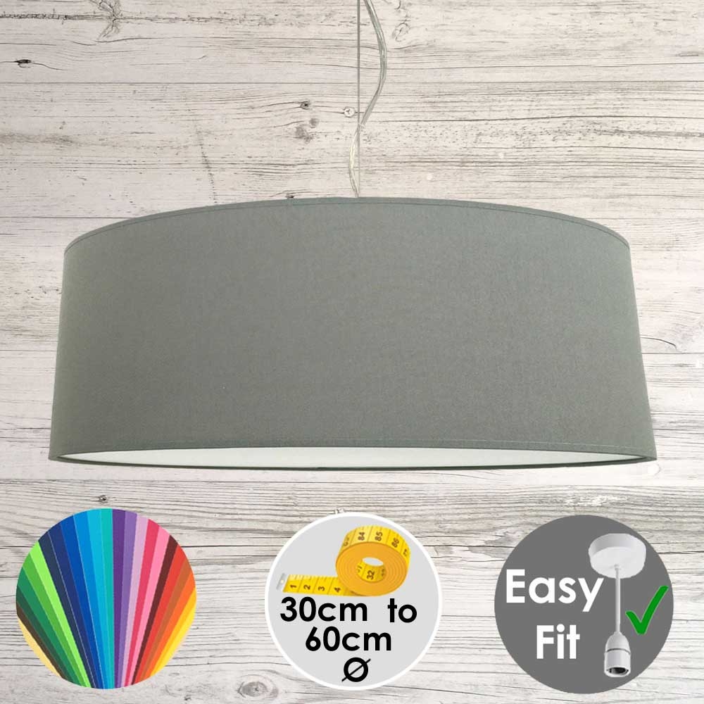 Grey Granite Drum Light Shade